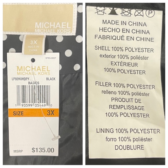 Michael Kors black and white polka dot vest - Picture 5 of 7